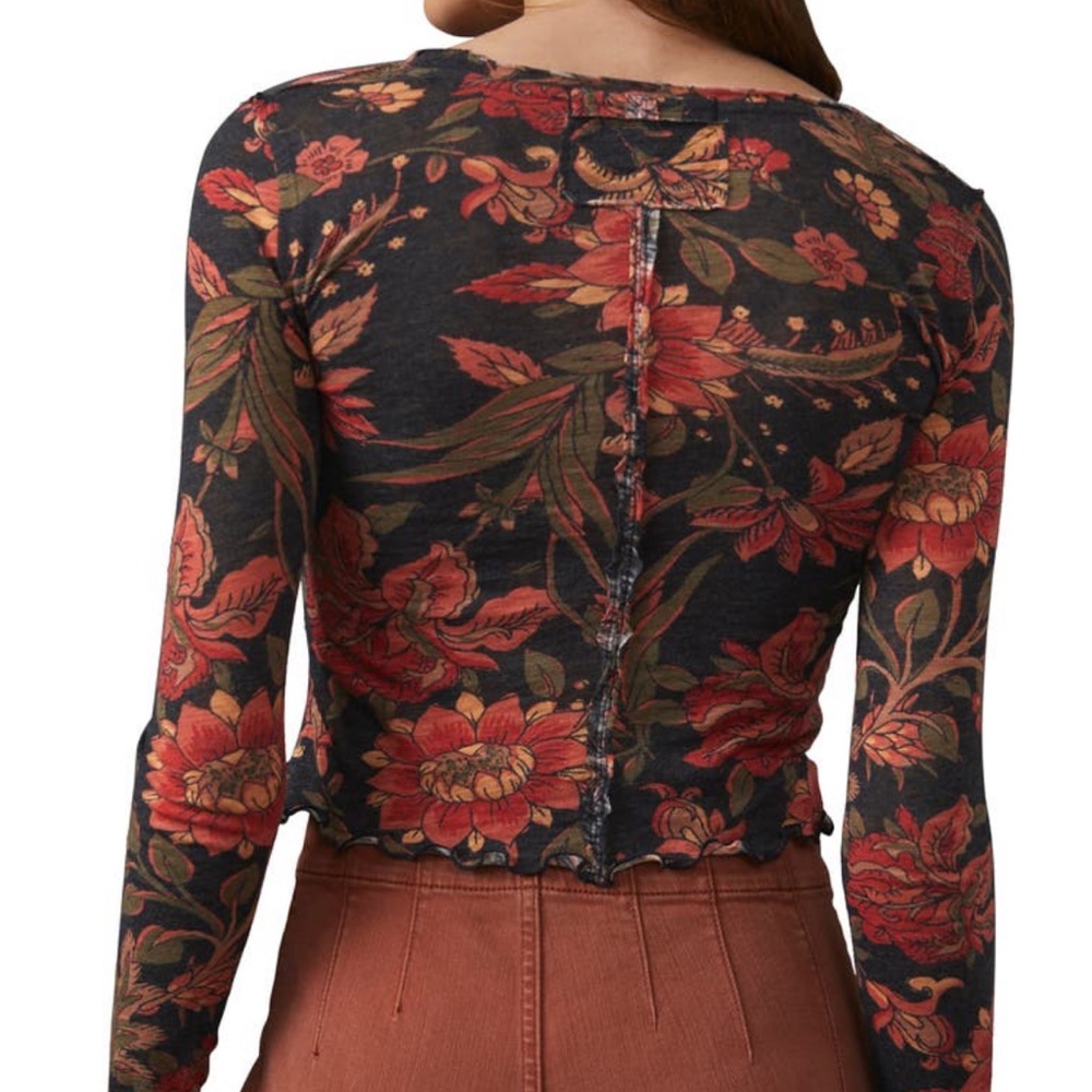 Dreamed of You Floral Ruched Top in Dusk Combo